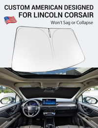 2020-2025 Lincoln Corsair custom-fit sunshade - reflective side facing sun