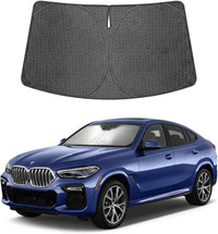 2020-2026 BMW X6 Ice Crystal Windshield Sunshade - Custom Fit Front Windshield Sun Shade