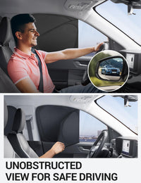 2021-2025 Ford Maverick custom-fit sunshade - clearing mirror sensor