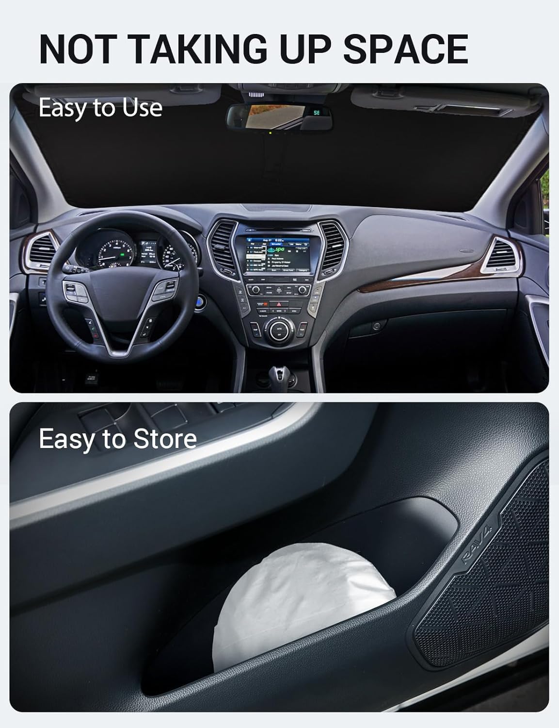 2013-2018 Hyundai Santa Fe Windshield Sunshade - product image 1