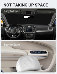 Proadsy 2026 Upgrade Front Windshield Sun Shade Foldable Sunshade Protector Sun Visor Custom Fit Chrysler 300 300C 2011-2023 Accessories