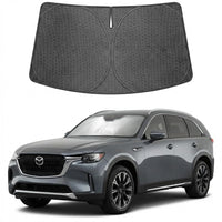 Proadsy Windshield Sun Shade Custom Fit Mercedes-Benz S-Class 2015-2026 Ice Crystal Black Front Window Sunshade UV and Heat Blocker Foldable Visor Keeps Car Cooler for Summer Parking and Daily Use