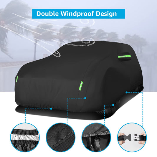 2002-2022 MINI Cooper custom-fit car cover - wind strap installed