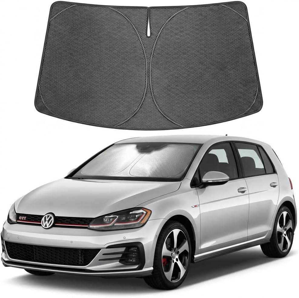 2022-2026 Volkswagen Golf GTI Ice Crystal Windshield Sunshade - Custom Fit Front Windshield Sun Shade