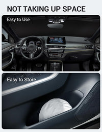 Proadsy 2026 Upgrade Windshield Sun Shade Custom Fit 2018-2023 BMW X2 F39 Foldable Front Sunshade Protector Sun Visor Blocks UV Rays Keep Car Cooler