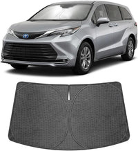 2021-2026 Toyota Sienna Ice Crystal Windshield Sunshade - Custom Fit Front Windshield Sun Shade