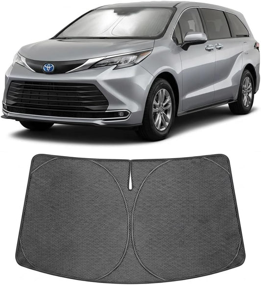 2021-2026 Toyota Sienna Ice Crystal Windshield Sunshade - Custom Fit Front Windshield Sun Shade