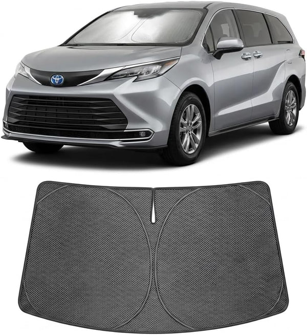 2021-2026 Toyota Sienna Ice Crystal Windshield Sunshade - Custom Fit Front Windshield Sun Shade