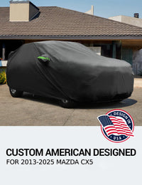 Proadsy Car Cover Compatible with Mazda CX5 2013-2024 2025 2026 Windproof All Weather Waterproof Sun Rain UV Dust Snow Protection Outdoor Covers