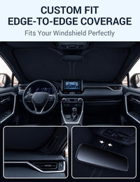 Custom fit 2023-2026 Mercedes-Benz GLC windshield sunshade edge-to-edge coverage, fits your windshield perfectly