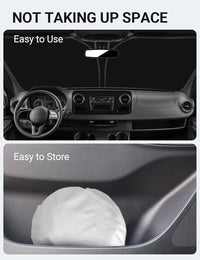 2007-2026 Freightliner Cargo Crew windshield sunshade detail view 9, custom fit front window sun shade