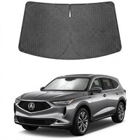 Proadsy Windshield Sun Shade Custom Fit MDX 2022-2026 Ice Crystal Black Front Window Sunshade UV and Heat Blocker Foldable Visor Keeps Car Cooler for Summer Parking and Daily Use