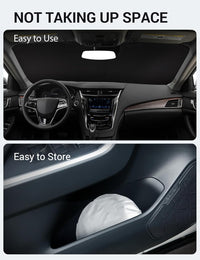 2014-2019 Cadillac CTS custom-fit sunshade - reflective side facing sun