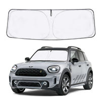 Proadsy 2026 Upgrade Front Windshield Sun Shade Foldable Sunshade Protector Custom Fit 2017-2023 Mini Countryman Cooper F60 SUV Accessories