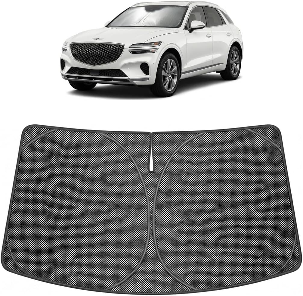 2022-2026 Genesis GV70 Ice Crystal Windshield Sunshade - Custom Fit Front Windshield Sun Shade