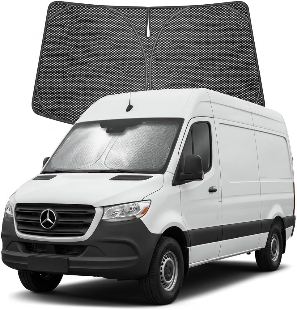 2007-2026 Mercedes-Benz Sprinter Ice Crystal Windshield Sunshade - Custom Fit Front Windshield Sun Shade