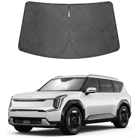 Proadsy Windshield Sun Shade Custom Fit Honda Prologue 2024-2026 Ice Crystal Black Front Window Sunshade UV and Heat Blocker Foldable Visor Keeps Car Cooler for Summer Parking and Daily Use