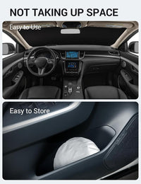 2019-2026 Infiniti QX50 & QX55 windshield sunshade detail view 9, custom fit front window sun shade