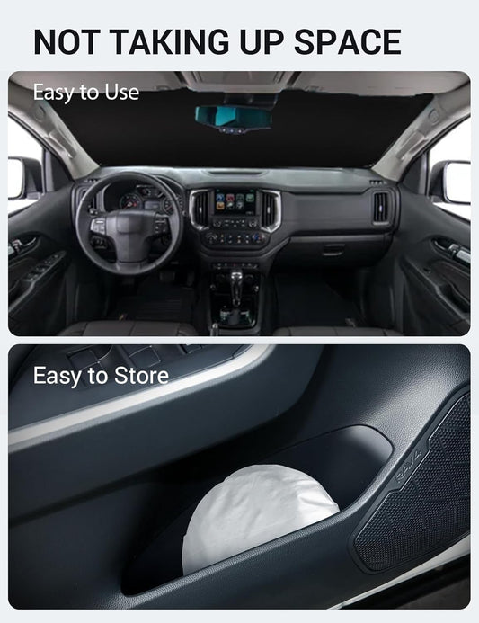 2021-2025 Chevrolet Trailblazer custom-fit sunshade - folded compact