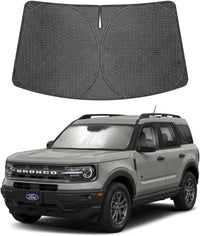 2021-2026 Ford Bronco Sport Ice Crystal Windshield Sunshade - Custom Fit Front Windshield Sun Shade