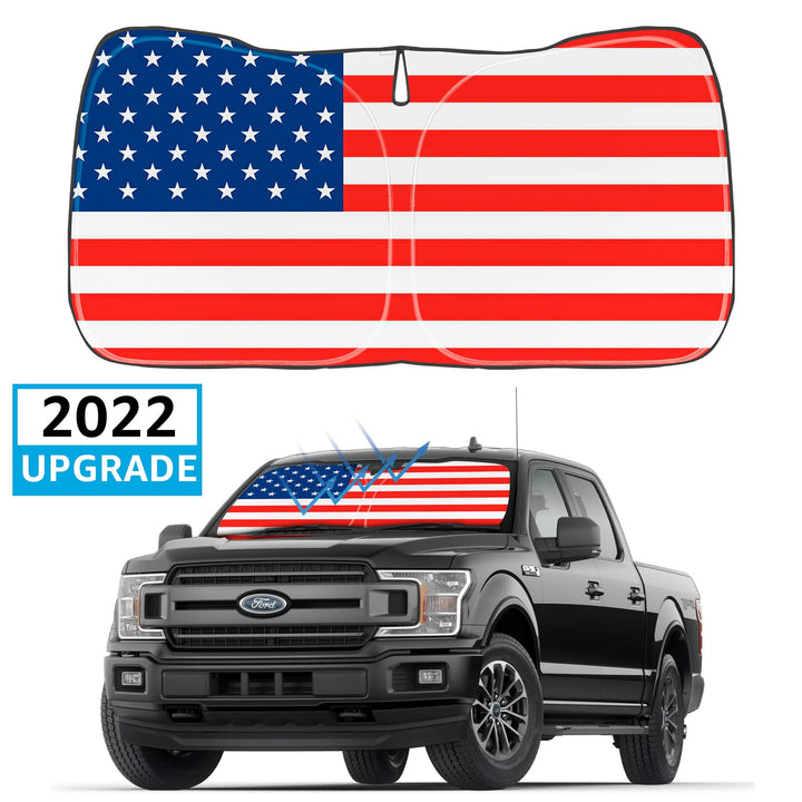 2015-2020 Ford F-150 Windshield Sunshade (USA Flag)