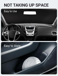 Proadsy 2026 Upgrade Windshield Sun Shade Custom Fit 2010-2017 Equinox Foldable Front Sunshade Protector Sun Visor Blocks UV Rays Keep Car Cooler