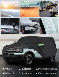 2021-2025 Ford Bronco Sport custom-fit car cover - mirror pocket detail