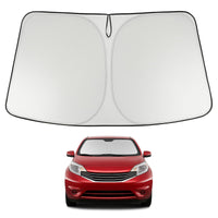 Proadsy 2026 Upgrade Windshield Sun Shade Custom Fit 2012-2018 Nissan Versa Foldable Front Sunshade Protector Sun Visor Blocks UV Rays Keep Car Cooler