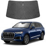 Proadsy Windshield Sun Shade Custom Fit Audi Q7 2016-2026 Ice Crystal Black Front Window Sunshade UV and Heat Blocker Foldable Visor Keeps Car Cooler for Summer Parking and Daily Use