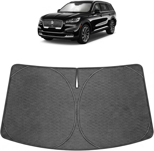 2020-2026 Lincoln Aviator Ice Crystal Windshield Sunshade - Custom Fit Front Windshield Sun Shade
