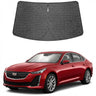 Proadsy Windshield Sun Shade Custom Fit Cadillac CT4 2020-2026 Ice Crystal Black Front Window Sunshade UV and Heat Blocker Foldable Visor Keeps Car Cooler for Summer Parking and Daily Use