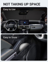 Proadsy 2026 Upgrade Front Windshield Sun Shade Foldable Sunshade Protector Custom Fit 2024-2025 Tacoma 2Dr 4Dr Pickup Accessories