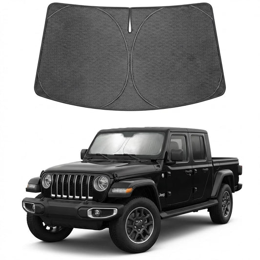 Proadsy Windshield Sun Shade Custom Fit Infiniti QX60 2022-2026 Ice Crystal Black Front Window Sunshade UV and Heat Blocker Foldable Visor Keeps Car Cooler for Summer Parking and Daily Use