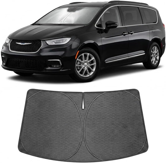 2017-2026 Chrysler Pacifica Ice Crystal Windshield Sunshade - Custom Fit Front Windshield Sun Shade