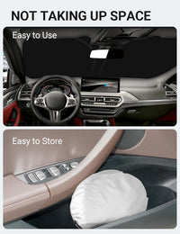2018-2025 BMW X3 windshield sunshade detail view 9, custom fit front window sun shade