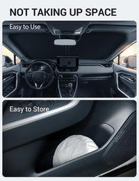 Proadsy for Toyota RAV-4 2019-2024 2025 Windshield Sun Shade 4-Layer Foldable Front Sunshade Protector Sun Visor Blocks UV Rays Keep Car Cooler