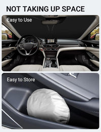 2018-2022 Honda Accord windshield sunshade detail view 9, custom fit front window sun shade