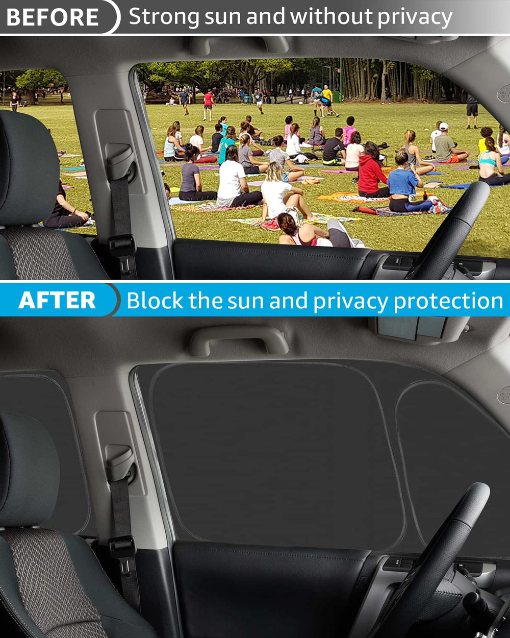 Proadsy 2025 Upgrade Window Sun Shade for 5th Gen 4Runner 2010-2024 2025 Side Rear Window for Baby/Camping UV Rays and Privacy Protect Accessories Set of 7