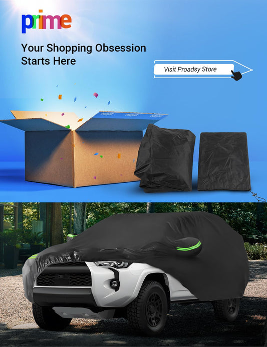 Proadsy Car Cover for Volkswagen VW 4 Door 1998-2019, Waterproof All Weather for Automobiles, Windproof Snowproof Rain Hail Sun UV Protection Full Outdoor Indoor Exterior Car Covers
