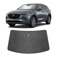 Proadsy Windshield Sun Shade Custom Fit Mazda CX-5 2017-2026 Ice Crystal Black Front Window Sunshade UV and Heat Blocker Foldable Visor Keeps Car Cooler for Summer Parking and Daily Use