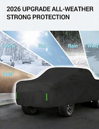 2019-2026 Chevrolet Silverado 1500 all-weather car cover protects against snow, sun, rain, wind and dust