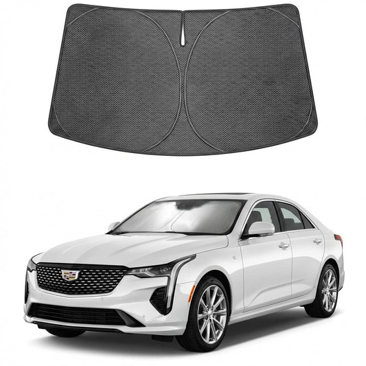 Proadsy Windshield Sun Shade Custom Fit BMW i4 2022-2026 Ice Crystal Black Front Window Sunshade UV and Heat Blocker Foldable Visor Keeps Car Cooler for Summer Parking and Daily Use