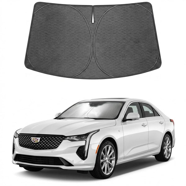 Proadsy Windshield Sun Shade Custom Fit BMW i4 2022-2026 Ice Crystal Black Front Window Sunshade UV and Heat Blocker Foldable Visor Keeps Car Cooler for Summer Parking and Daily Use