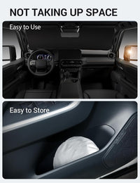 2024-2026 Toyota Land Cruiser windshield sunshade detail view 9, custom fit front window sun shade