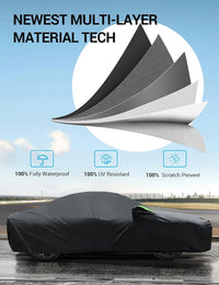 Multi-layer material of 1991-2026 Honda Civic car cover, 100% waterproof, UV resistant and scratch prevent