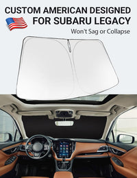2020-2025 Subaru Legacy custom-fit sunshade - reflective side facing sun