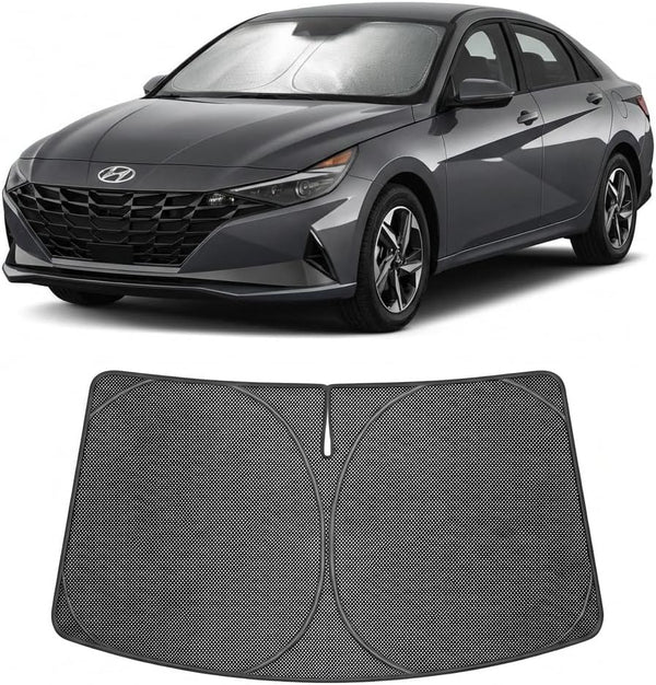 2021-2026 Hyundai Elantra Ice Crystal Windshield Sunshade - Custom Fit Front Windshield Sun Shade