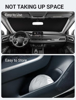 Proadsy 2025 Upgrade Windshield Sun Shade Custom Fit 2025 2024 2023 2022 Mitsubishi Outlander Foldable Front Sunshade Protector Sun Visor Blocks UV Rays Keep Car Cooler