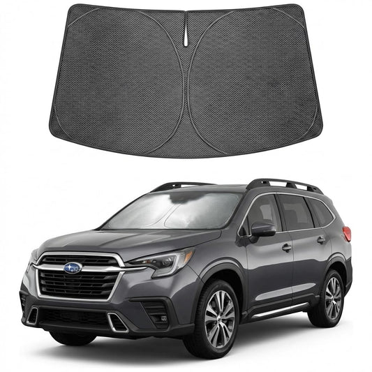 Proadsy Windshield Sun Shade Custom Fit Subaru Ascent 2019-2026 Ice Crystal Black Front Window Sunshade UV and Heat Blocker Foldable Visor Keeps Car Cooler for Summer Parking and Daily Use