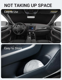 2017-2024 Maserati Levante windshield sunshade detail view 9, custom fit front window sun shade